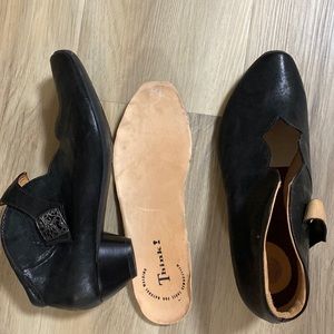 Think! Heeled black mary Jane.  Euro 39. Worn once in house.